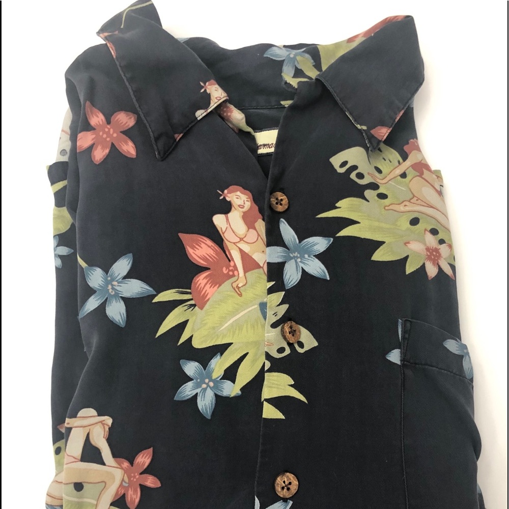 TOMMY BAHAMA MENS SHIRT XXL BLACK